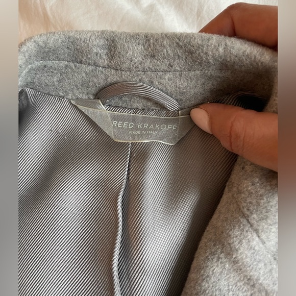 Reed Krakoff Women’s Gray Wool Peacoat, Silk Lined - Size 6 - Picture 5 of 6